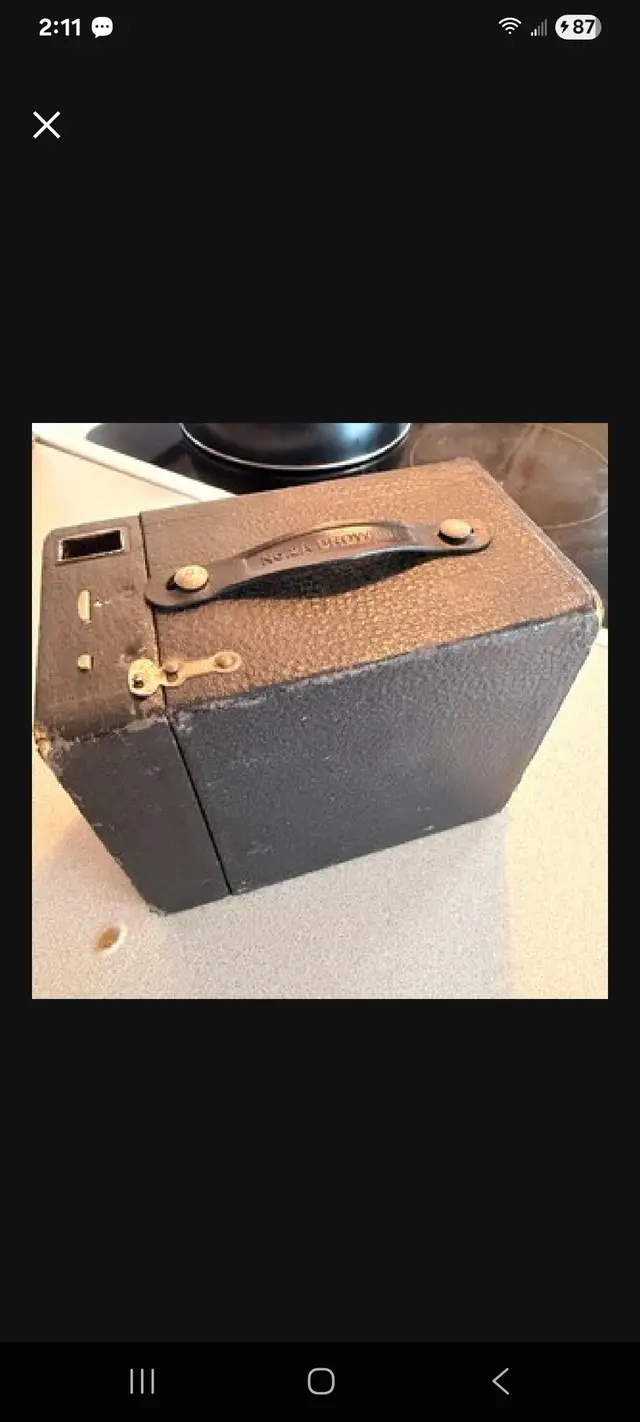 Kodak Brownie with Whisky Leather strap — submitted by Alyia